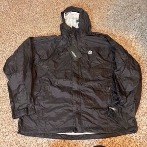Landway TP-80 Monsoon Men's Black Rain Jacket Performance Outerwear‎ - L